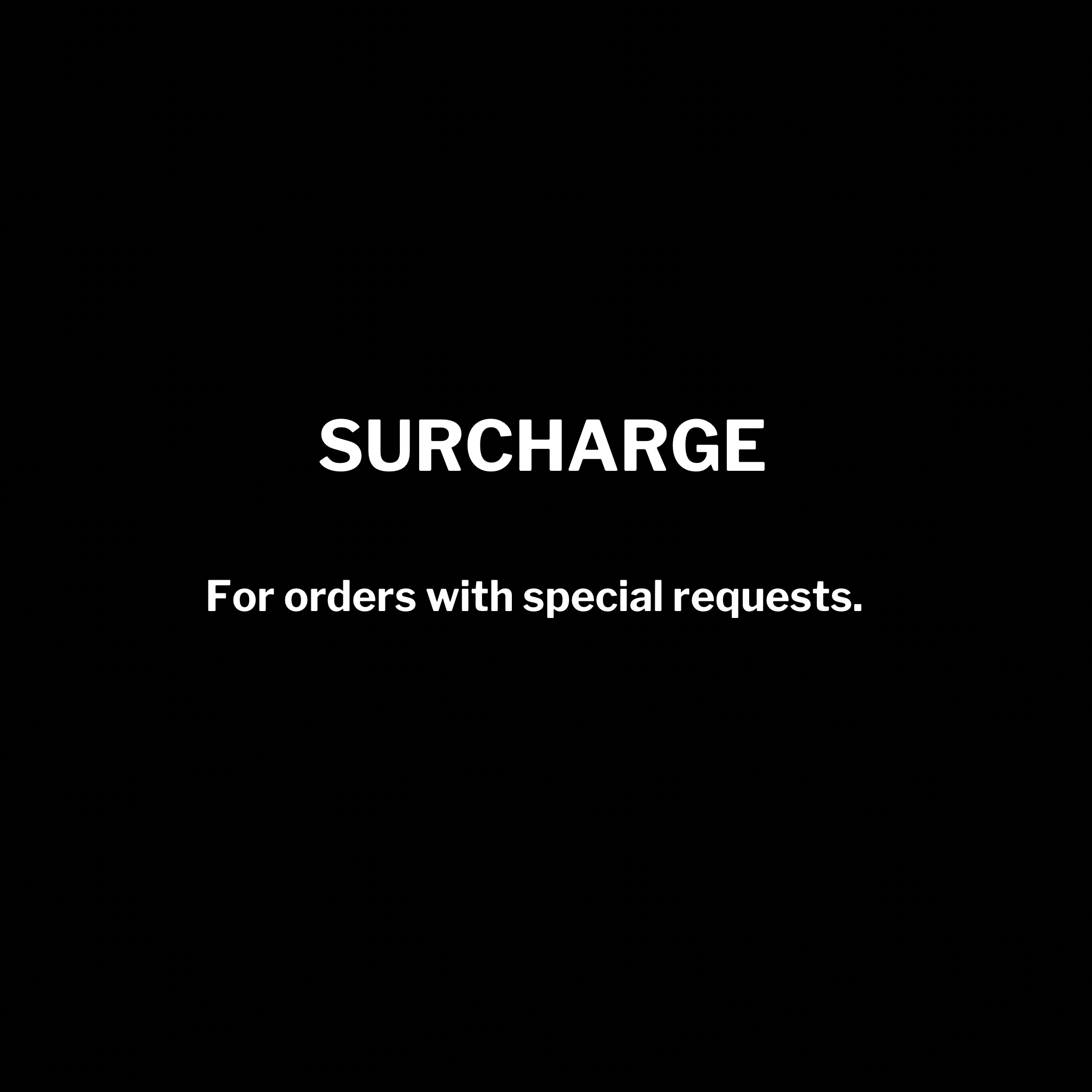 Surcharge