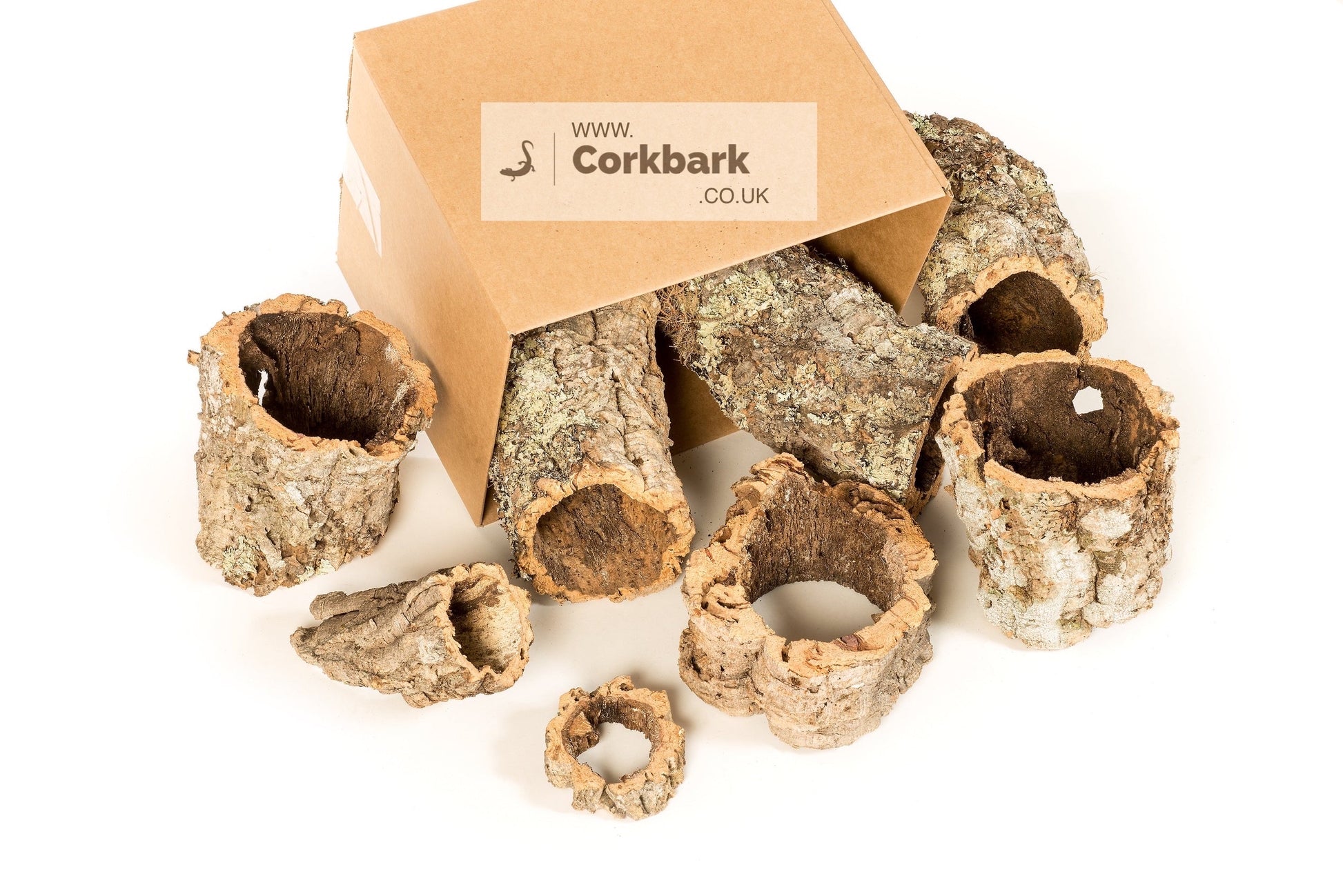 5KG Mixed Bulk Box Cork Bark Tubes - Corkbark UK