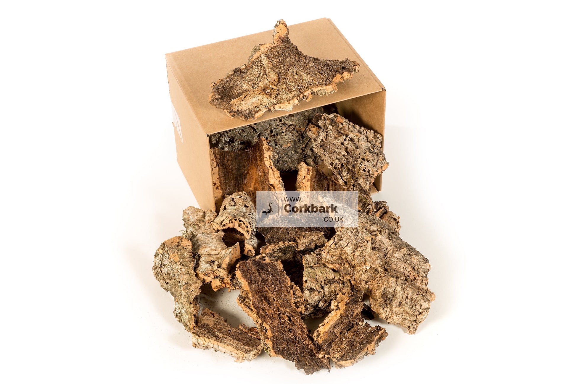 2.5KG Mixed Bulk Box Cork Bark Tubes & Flats - Corkbark UK