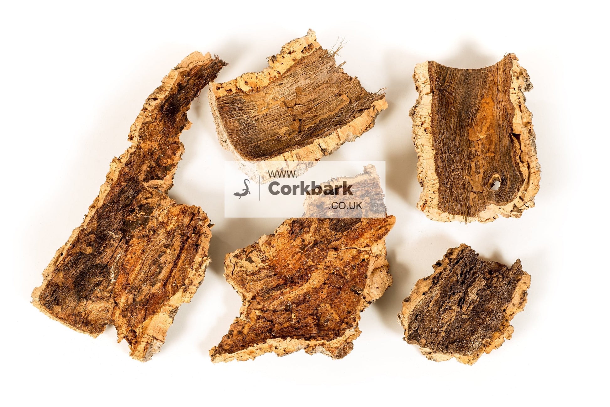2.5KG Bulk Box Cork Bark Flats - Corkbark UK
