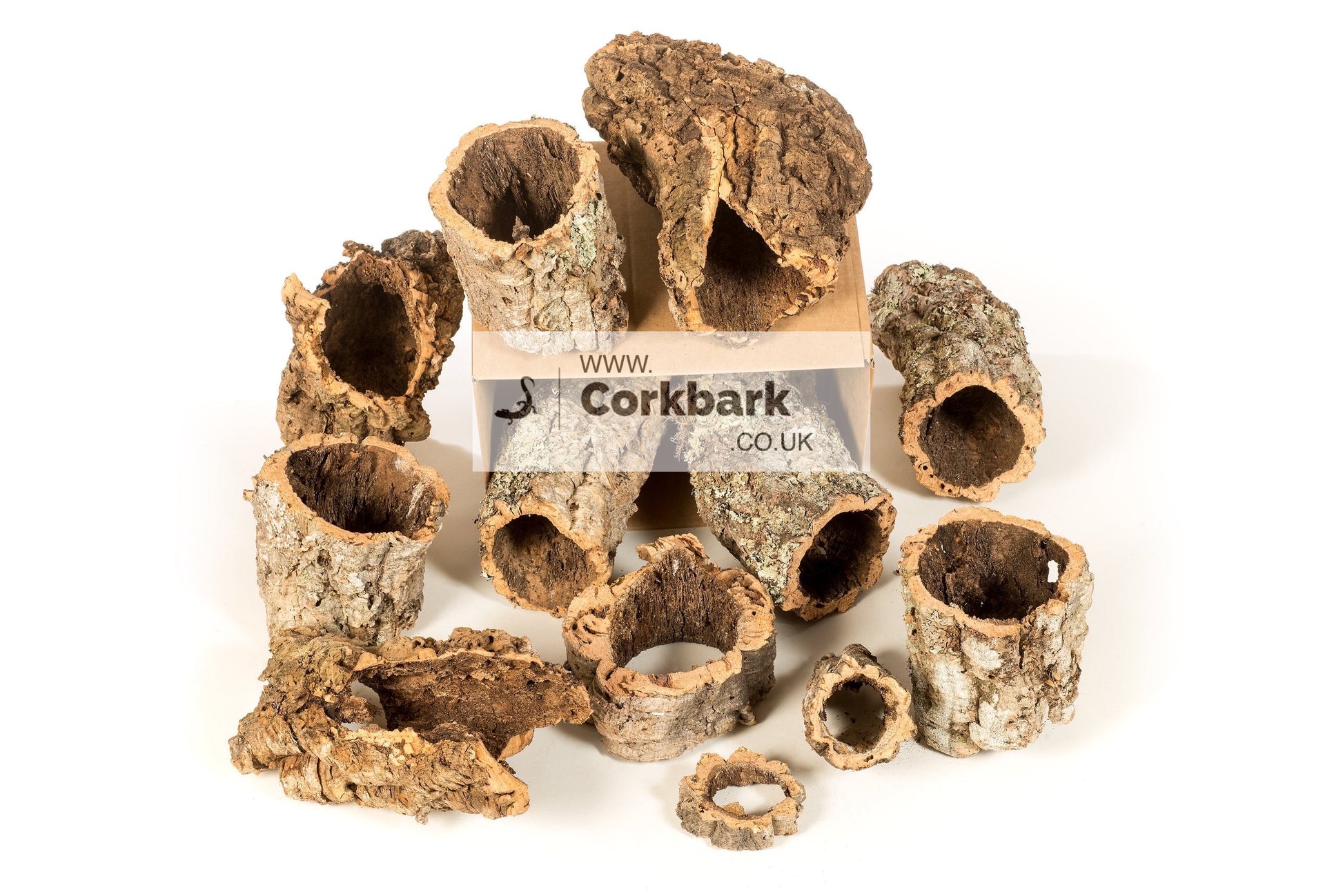 5KG Mixed Bulk Box Cork Bark Tubes - Corkbark UK