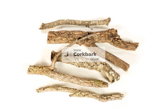 2.5KG Of Cork Bark Branches 30cm In Length - Corkbark UK