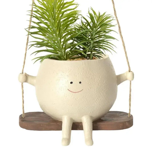 Fun Face Swinging Planter