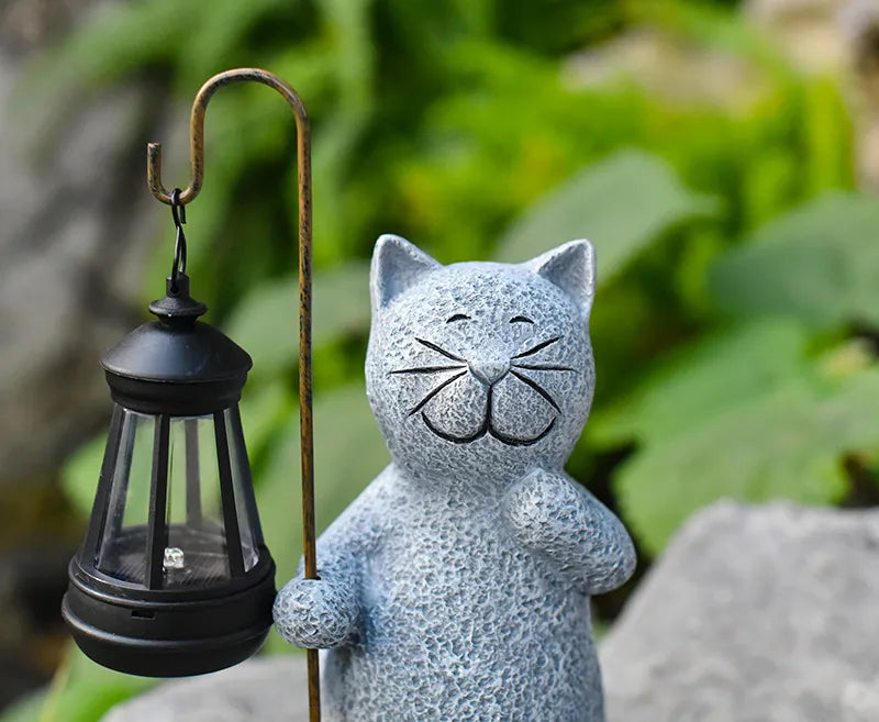 Pastoral Kitten Solar Light