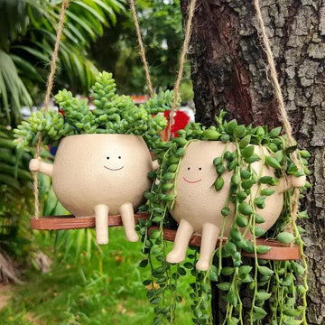 Fun Face Swinging Planter