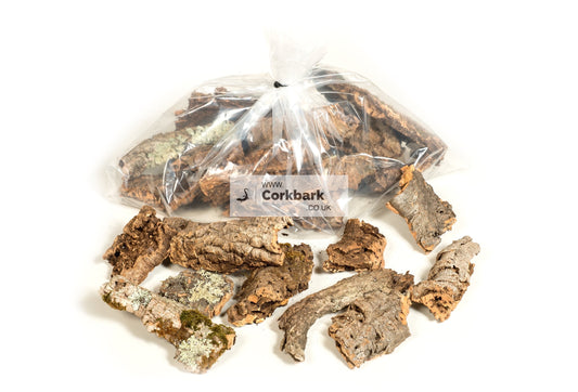 2KG Mixed Box Cork Bark Pieces