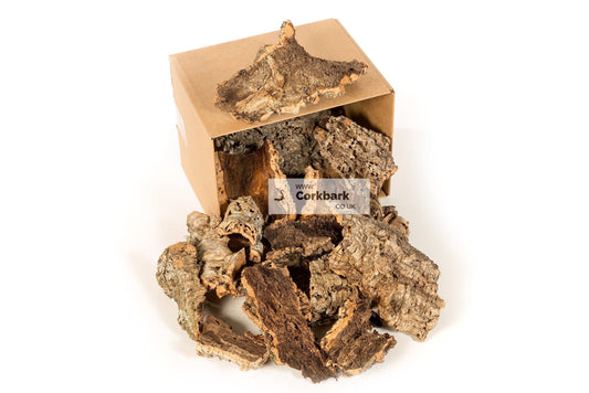 10KG Mixed Bulk Box Cork Bark Tubes & Flats - Corkbark UK